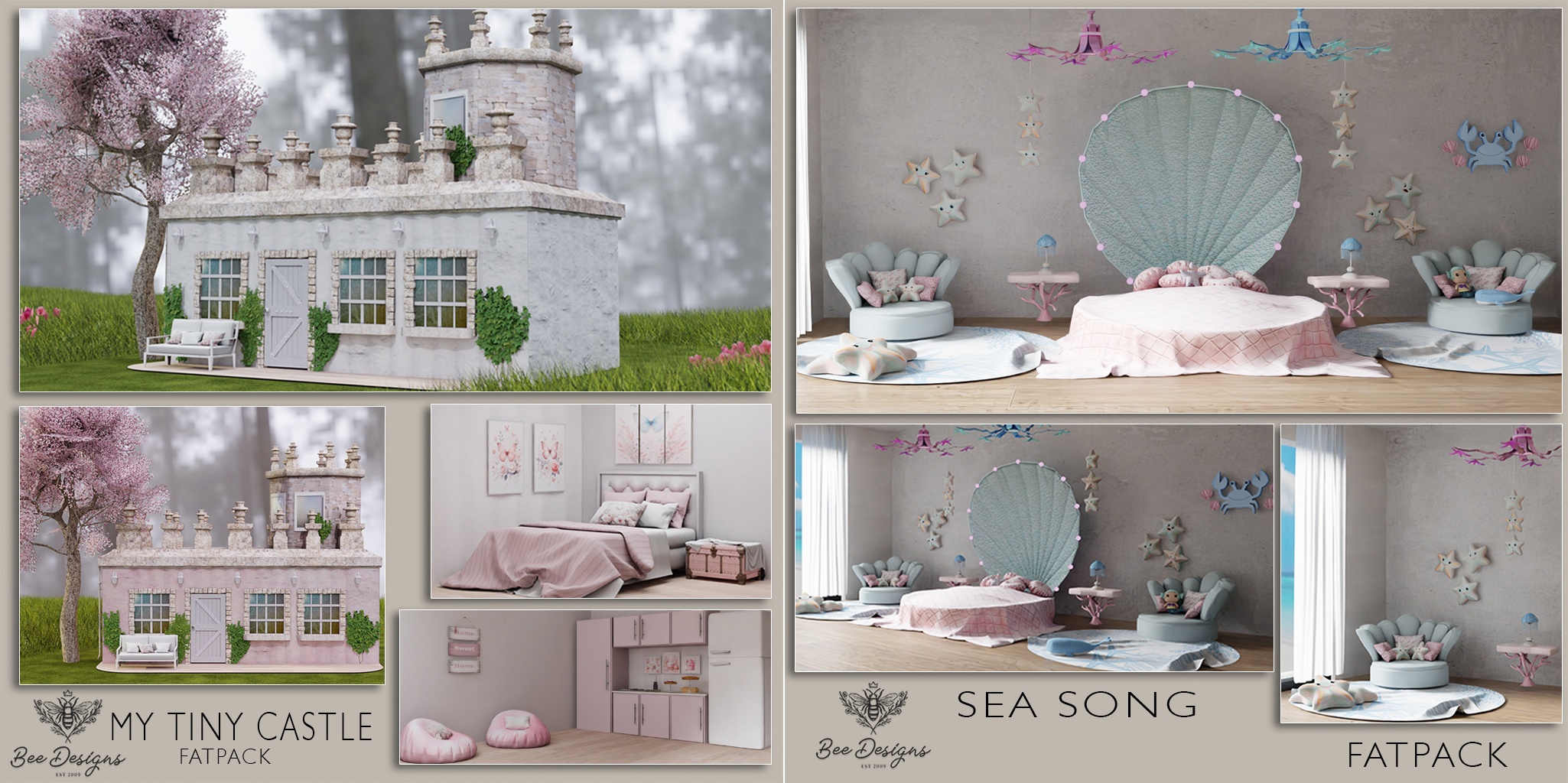 Bee Designs – My Tiny Castle & Sea Song