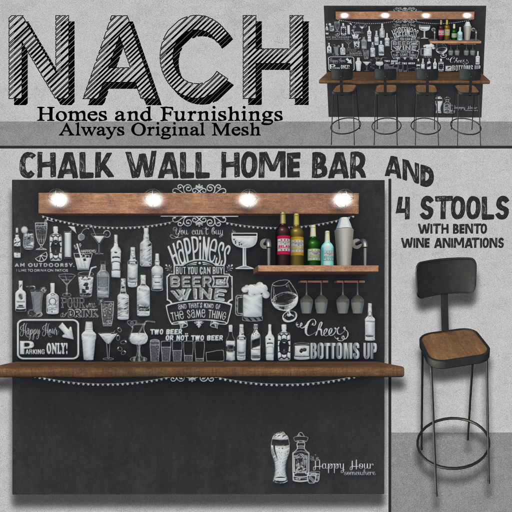 NACH – Chalk Wall Home Bar