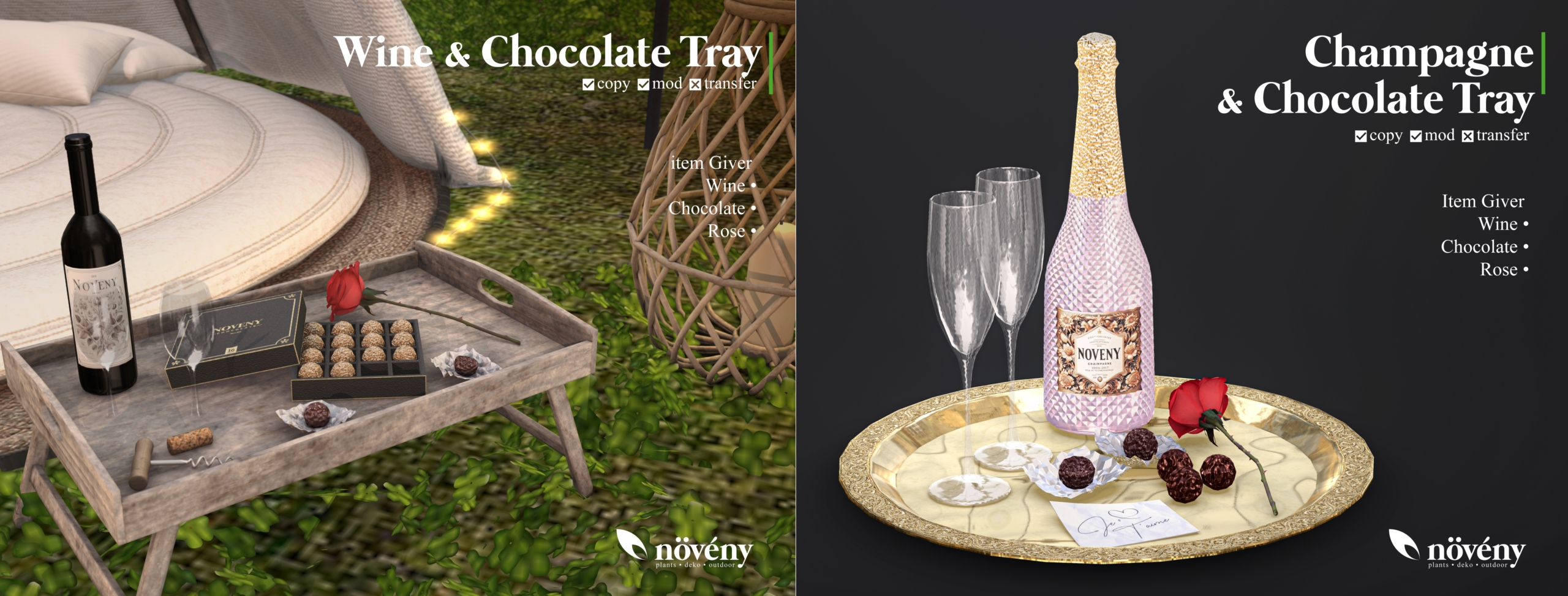 Növény – Wine & Champagne Chocolate Trays