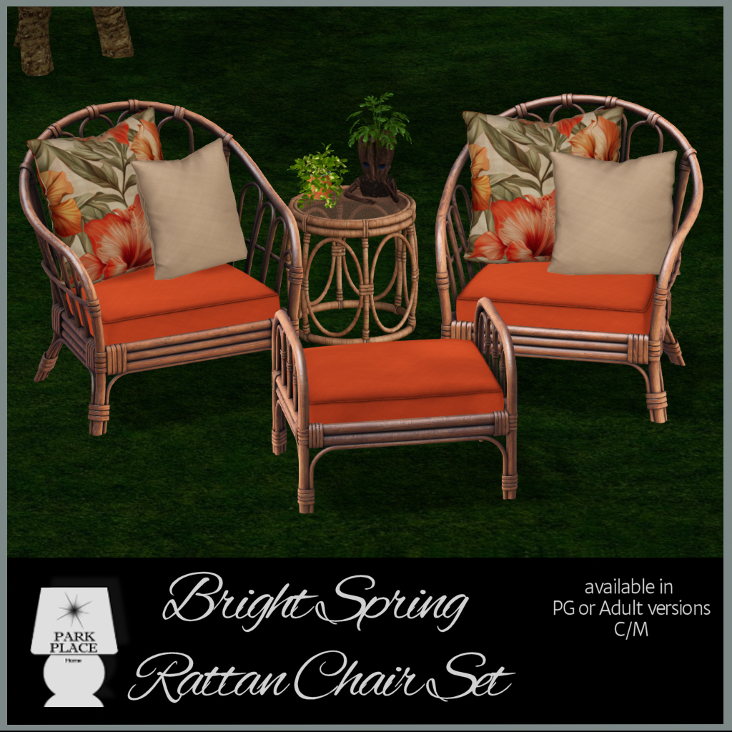 Park Place – Spring Rattan Chair Set – 50% Off