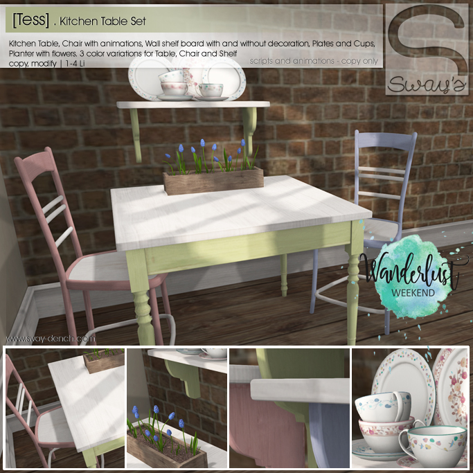 Sway’s – Tess Kitchen Table Set