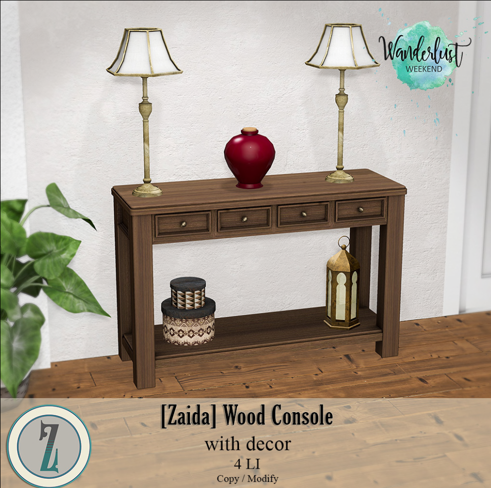 Zaida – Wood Console